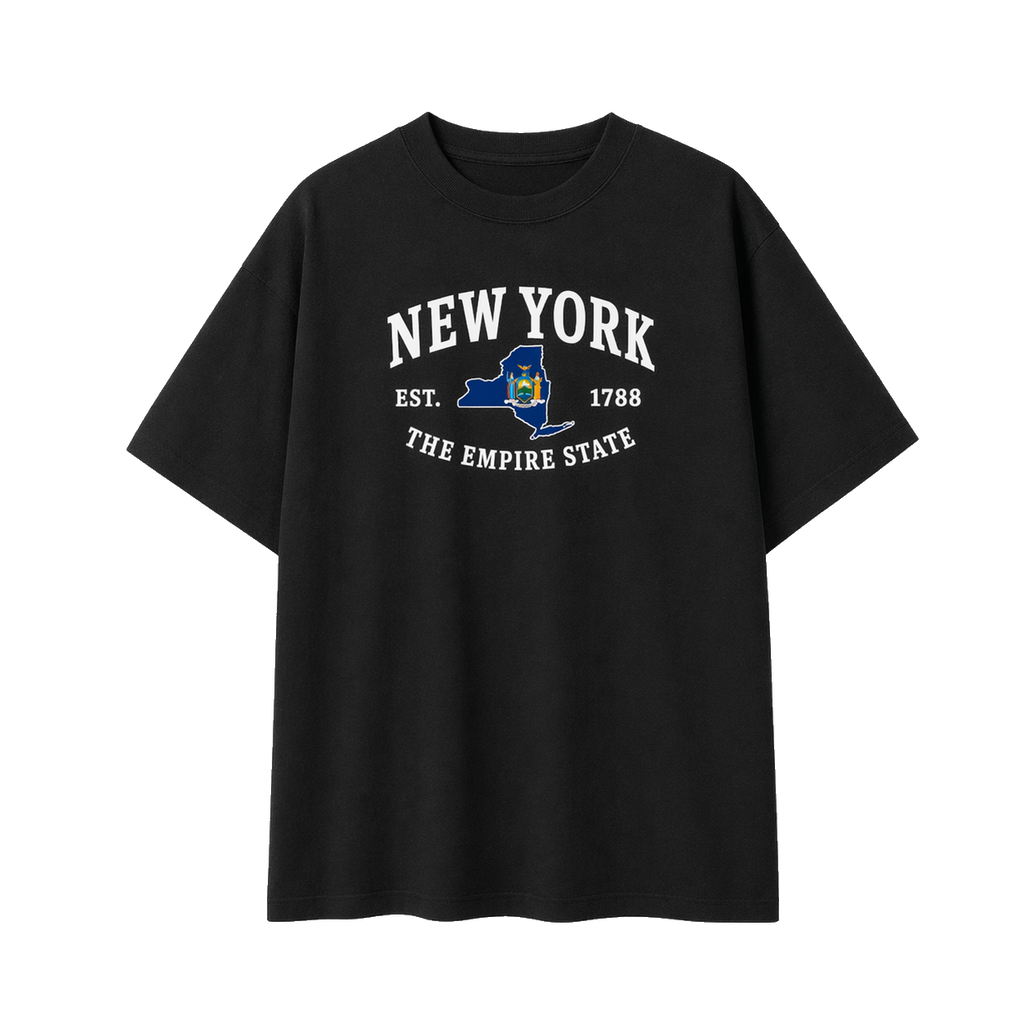 Collection 8 New York Essential Cotton T-Shirt - Black front