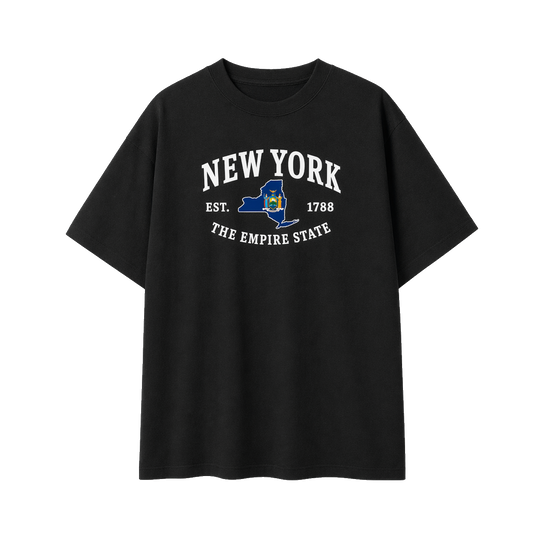 Collection 8 New York Essential Cotton T-Shirt - Black front