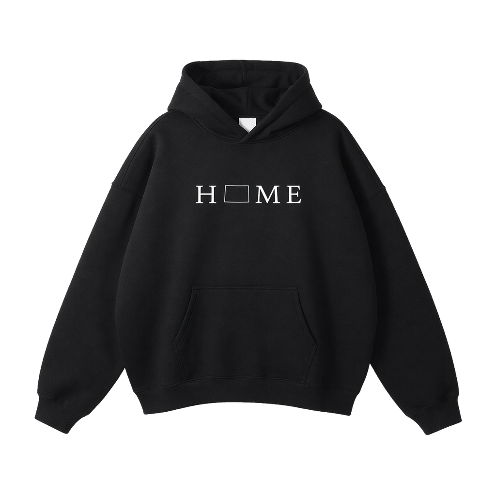 Collection 5 Colorado Oversize Fleeced Hoodie - Black front