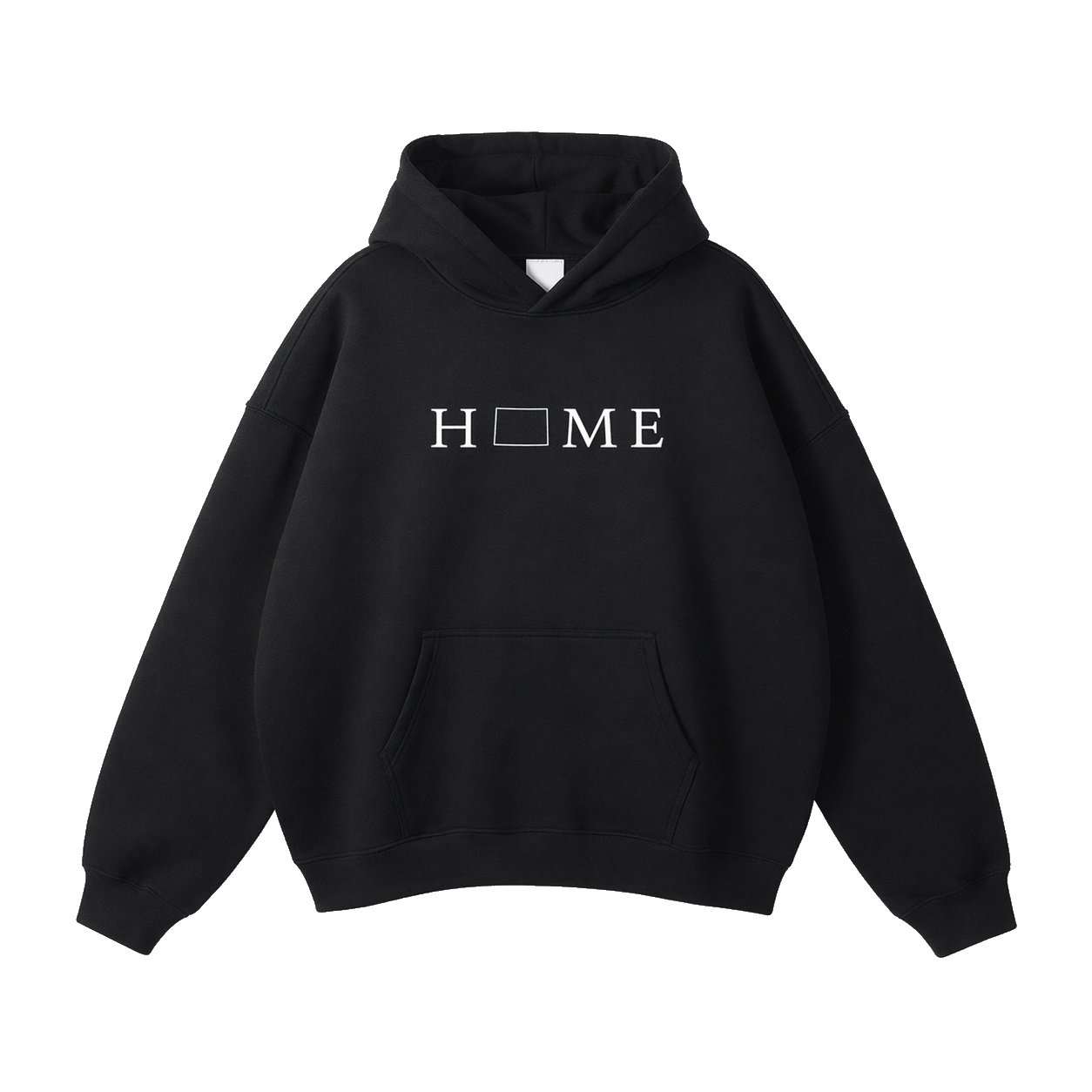 Collection 5 Colorado Oversize Fleeced Hoodie - Black front