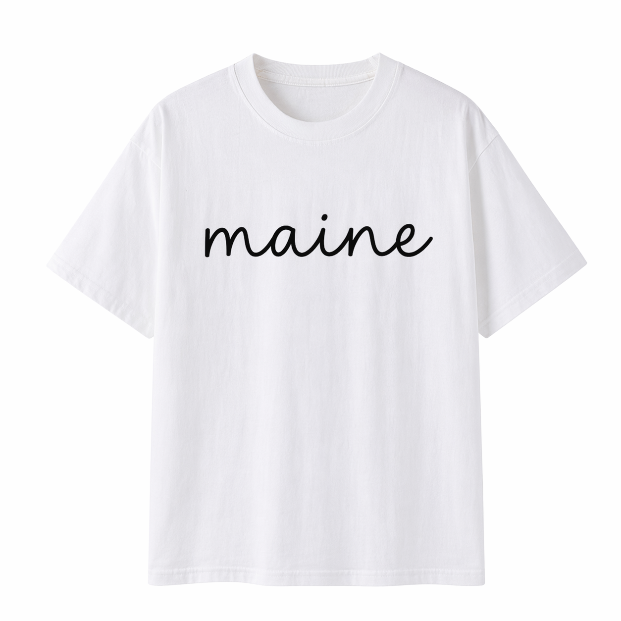 Collection 3 Maine Essential Cotton T-Shirt - White front