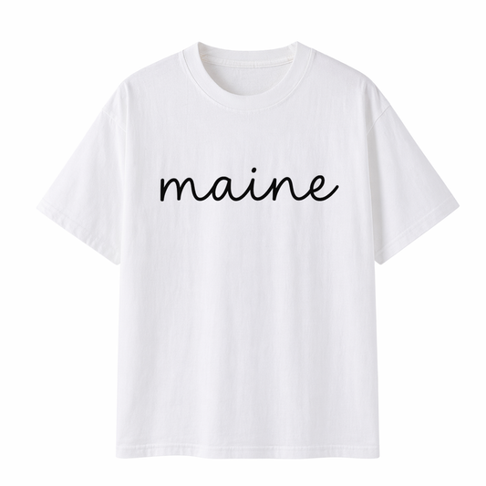 Collection 3 Maine Essential Cotton T-Shirt - White front
