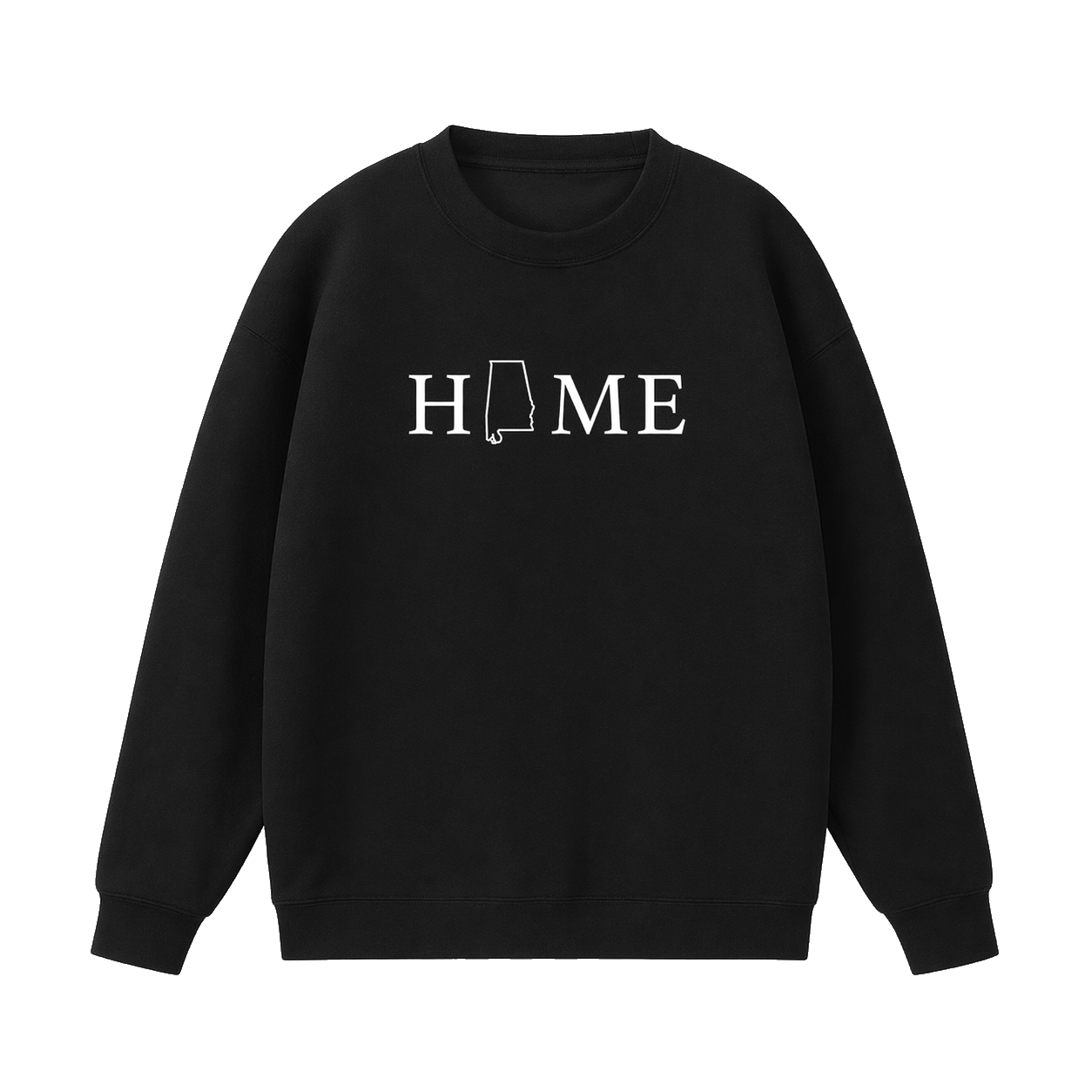 Collection 5 Alabama Essential Heavyweight Crewneck Sweatshirt - Black front