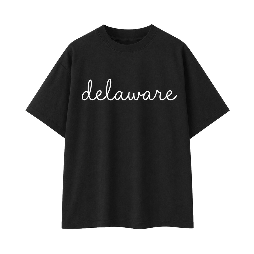 Collection 3 Delaware Essential Cotton T-Shirt - Black front