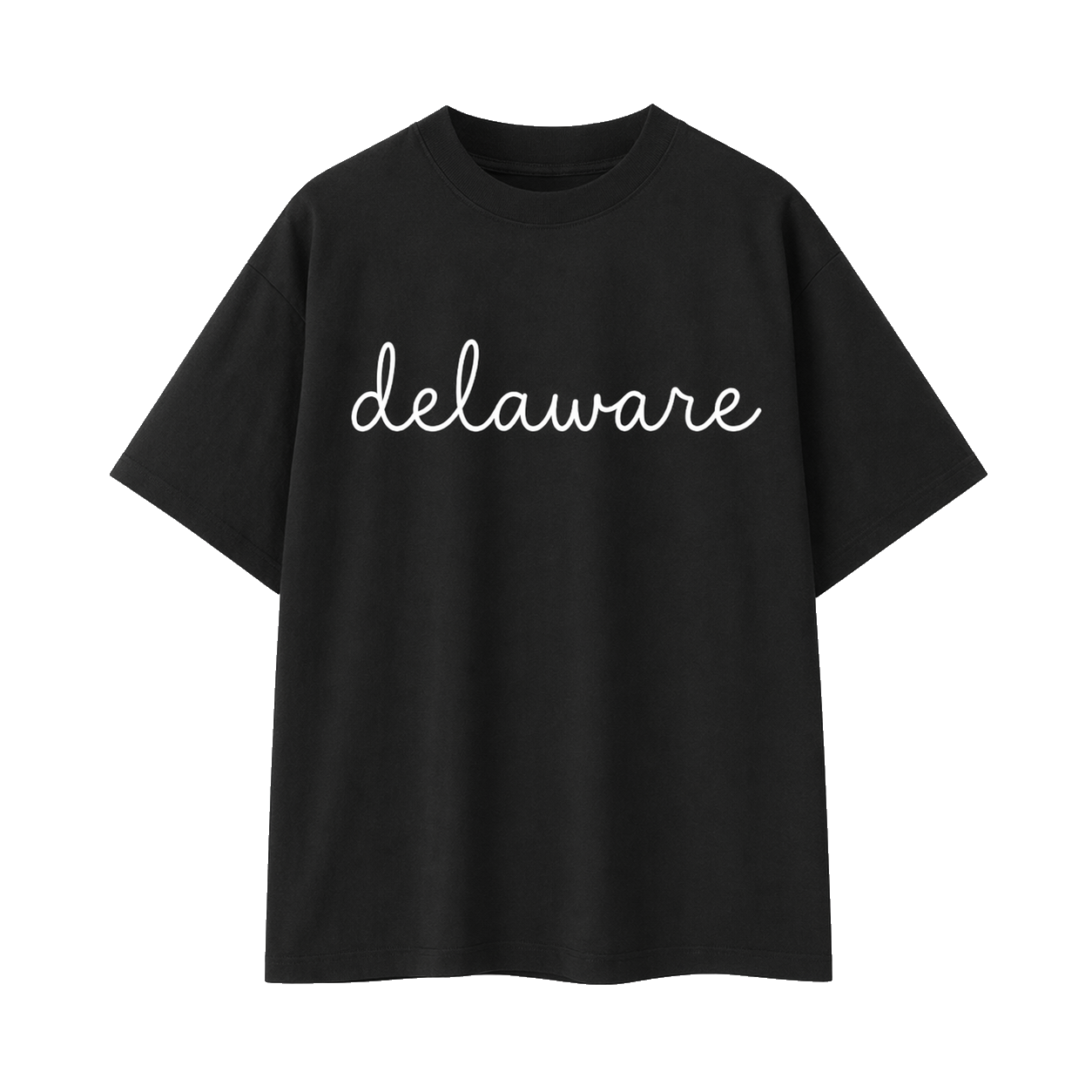 Collection 3 Delaware Essential Cotton T-Shirt - Black front