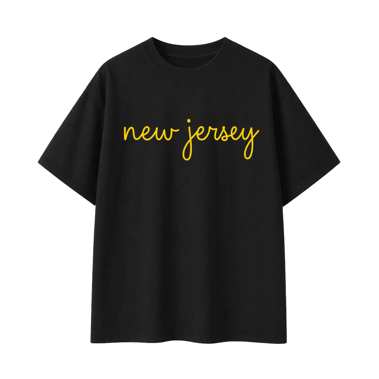Collection 3 New Jersey Essential Cotton T-Shirt - Black front