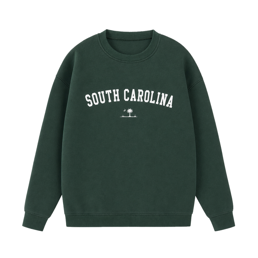 Collection 9 South Carolina Essential Heavyweight Crewneck Sweatshirt - Dark Green front
