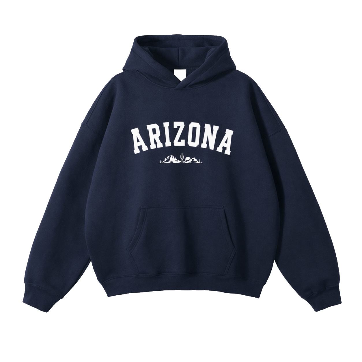Collection 9 Arizona Oversize Fleeced Hoodie - Navy Blue front