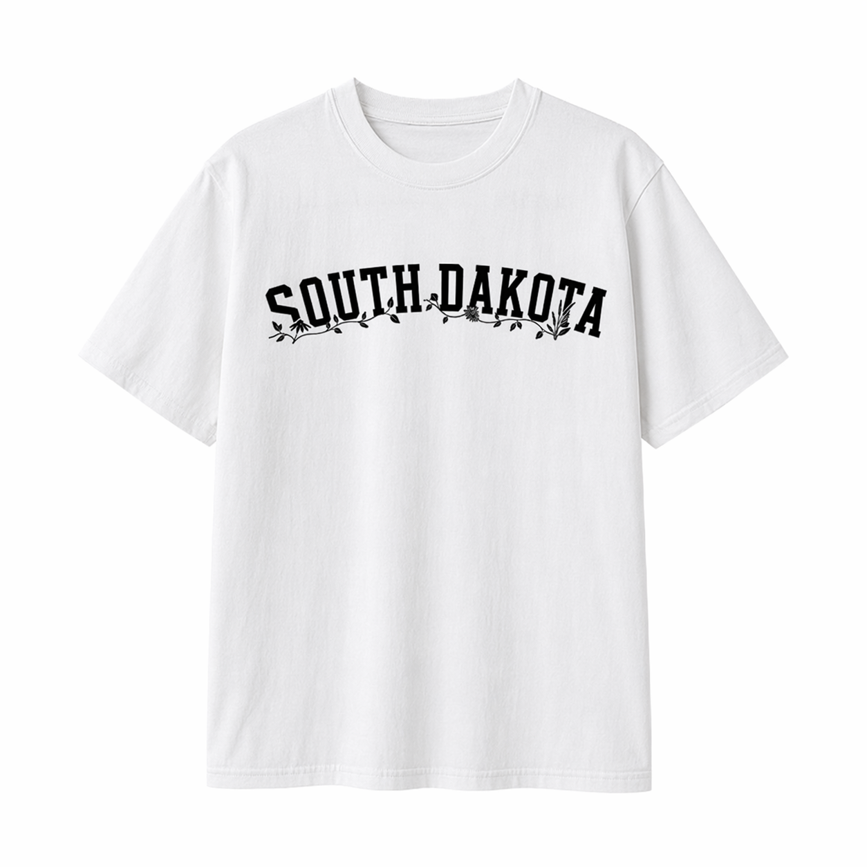 Collection 10 South Dakota Essential Cotton T-Shirt - White front