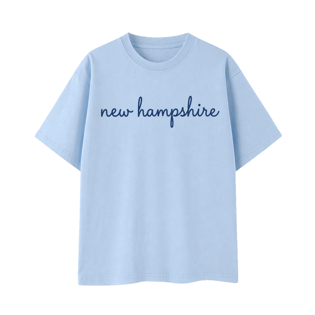 Collection 3 New Hampshire Essential Cotton T-Shirt - Light Blue front