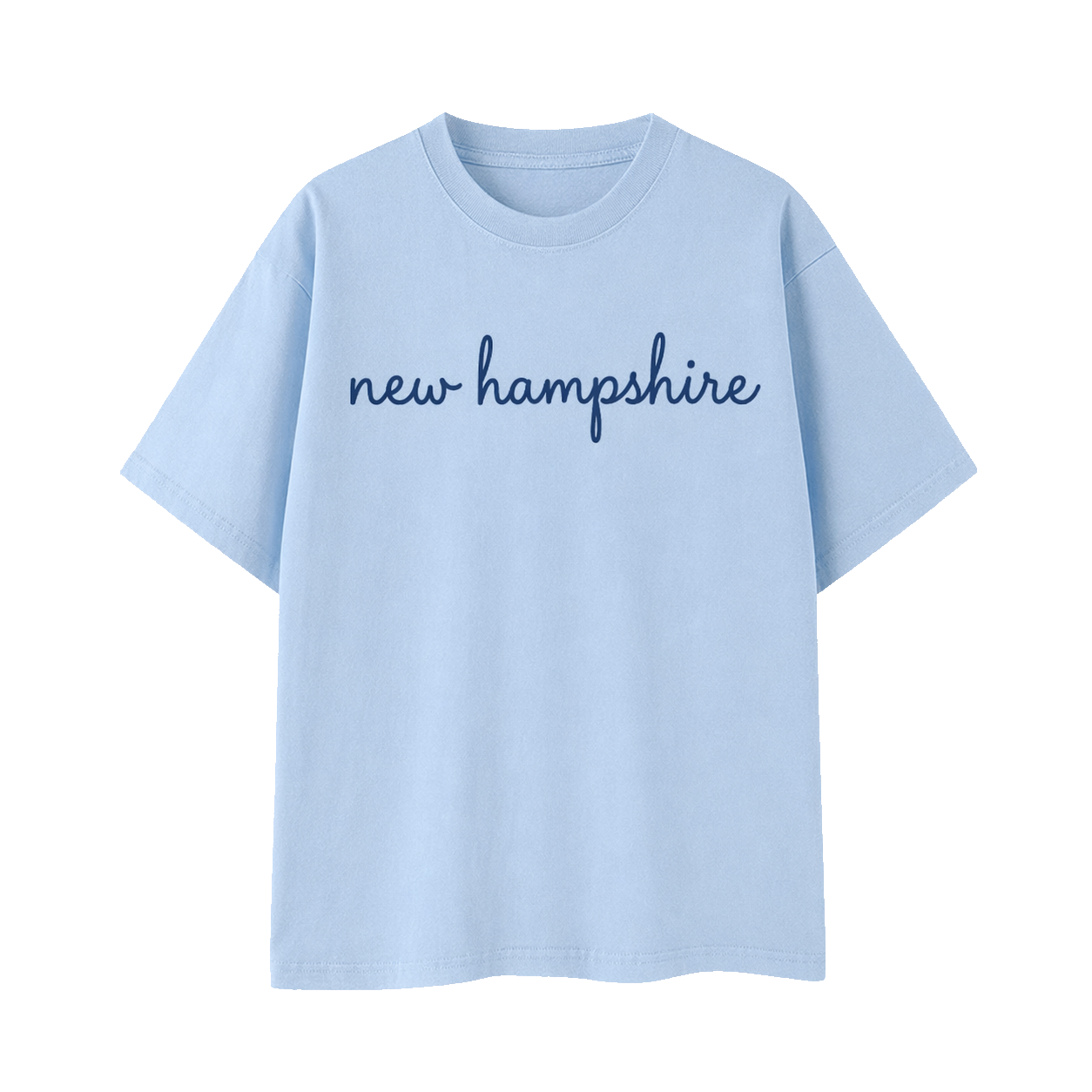 Collection 3 New Hampshire Essential Cotton T-Shirt - Light Blue front