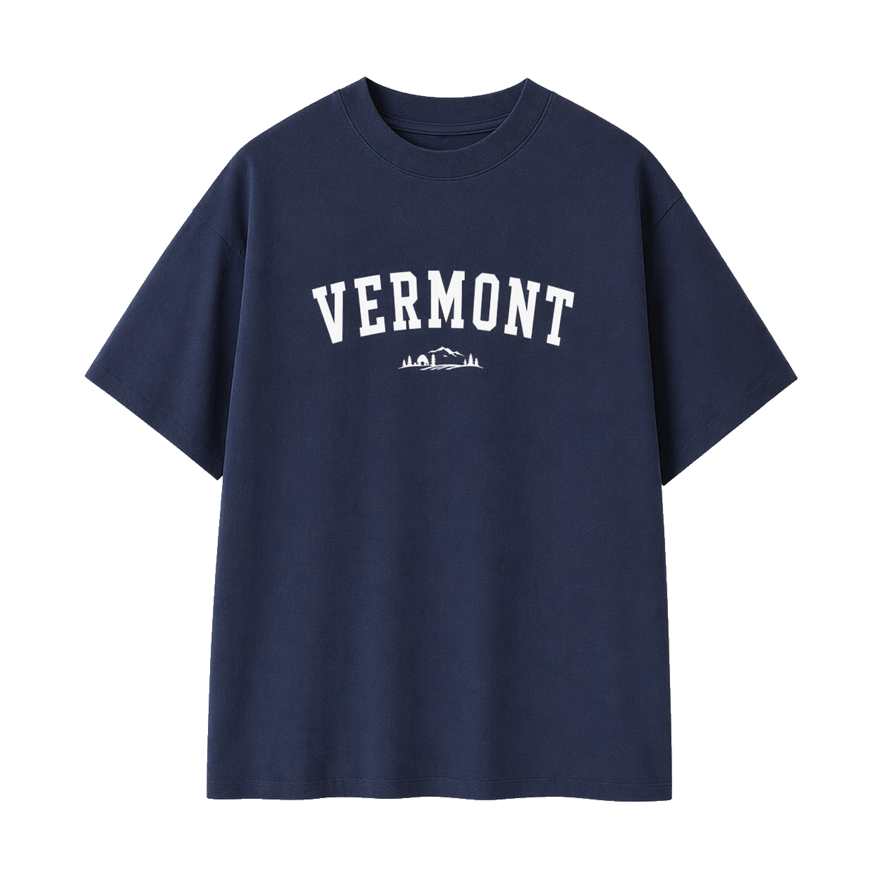 Collection 9 Vermont Essential Cotton T-Shirt - Navy Blue front