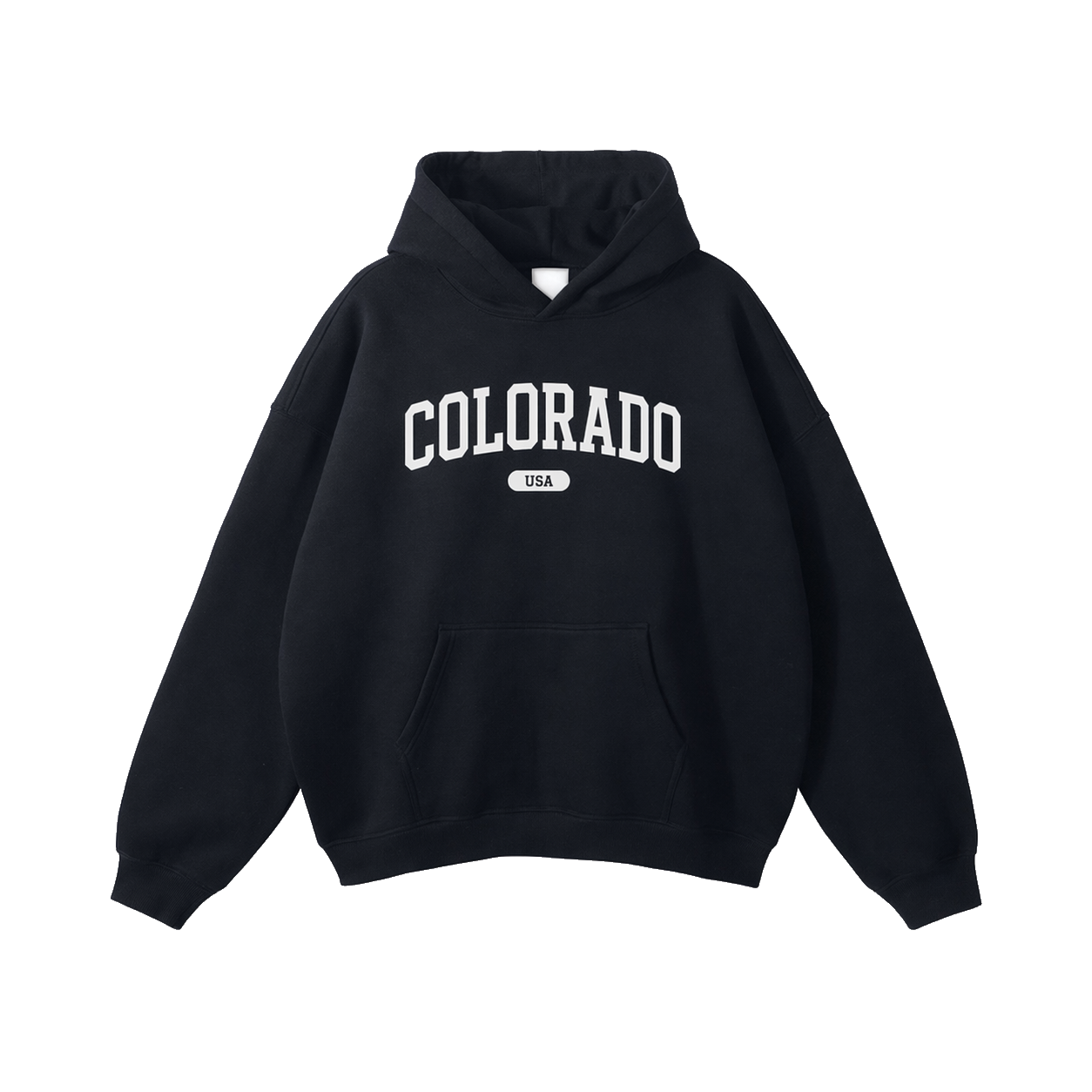 Collection 4 Colorado Oversize Fleeced Hoodie - Black front