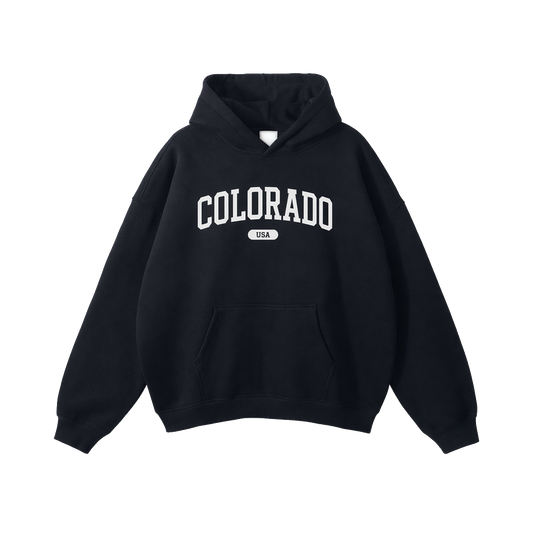 Collection 4 Colorado Oversize Fleeced Hoodie - Black front