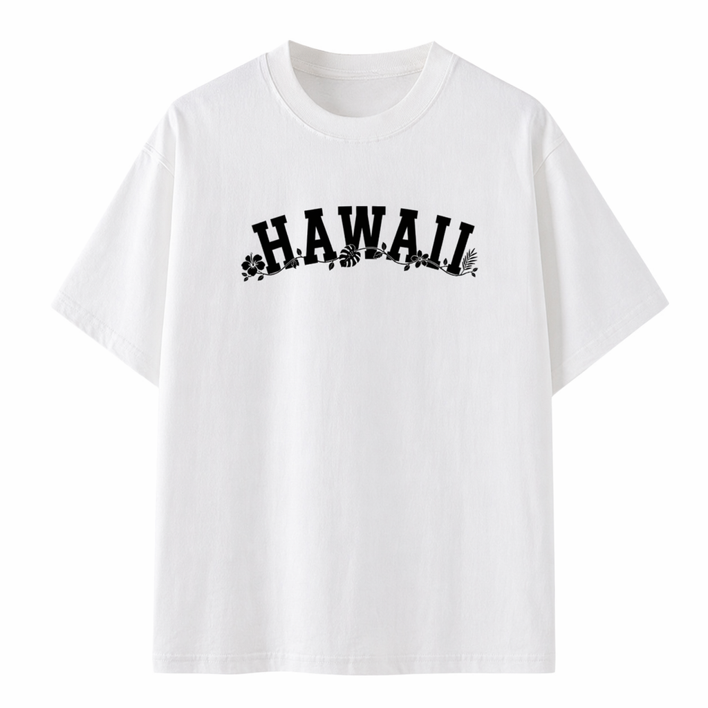 Collection 10 Hawaii Essential Cotton T-Shirt - White front