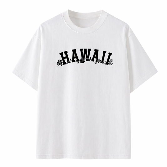Collection 10 Hawaii Essential Cotton T-Shirt - White front
