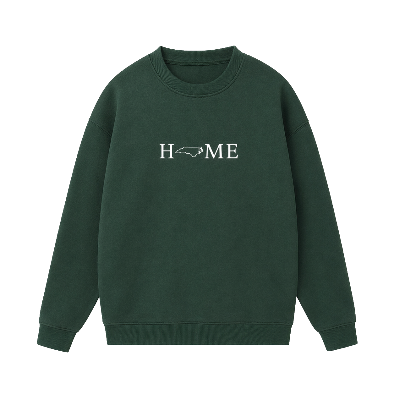 Collection 5 North Carolina Essential Heavyweight Crewneck Sweatshirt - Dark Green front