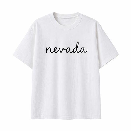 Collection 3 Nevada Essential Cotton T-Shirt - White front