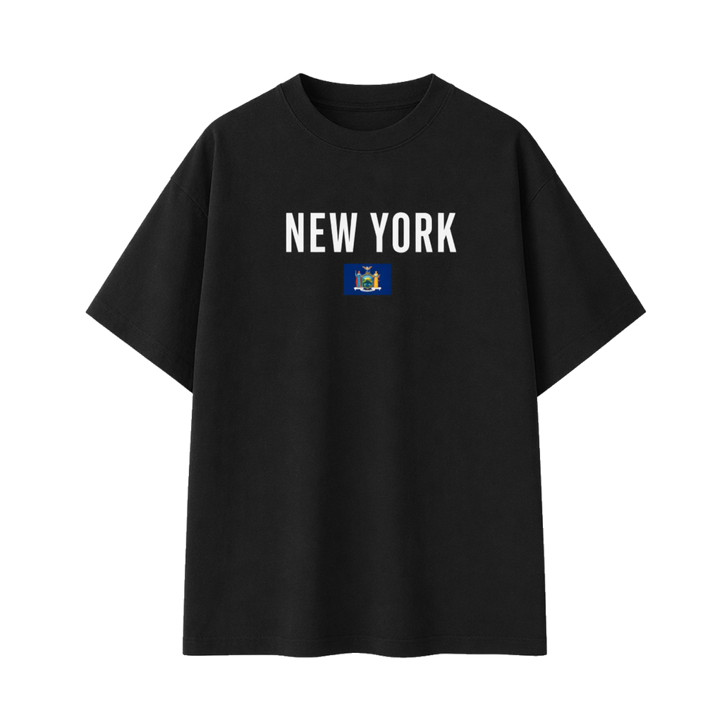 Collection 7 New York Essential Cotton T-Shirt - Black front