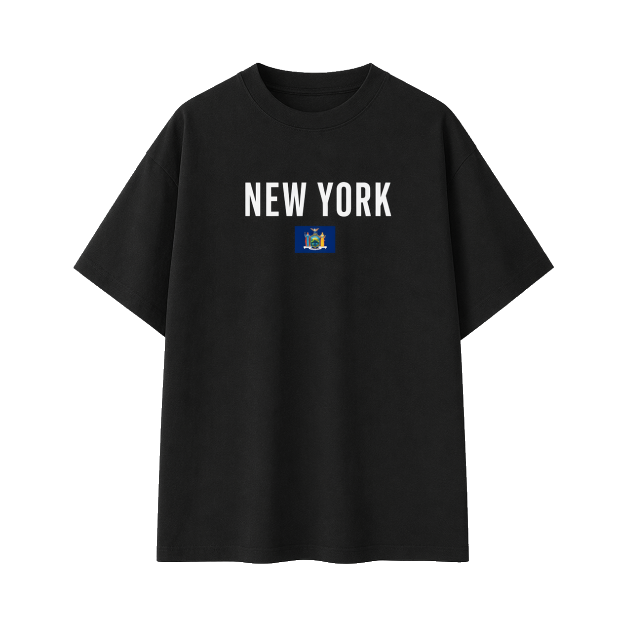 Collection 7 New York Essential Cotton T-Shirt - Black front
