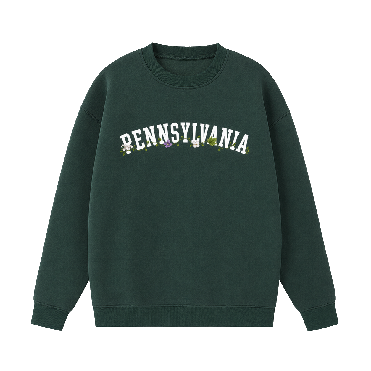 Collection 10 Pennsylvania Essential Heavyweight Crewneck Sweatshirt - Dark Green front