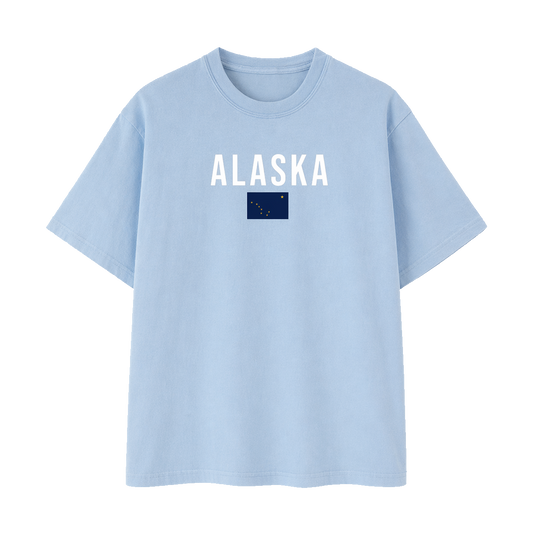 Collection 7 Alaska Essential Cotton T-Shirt - Light Blue front