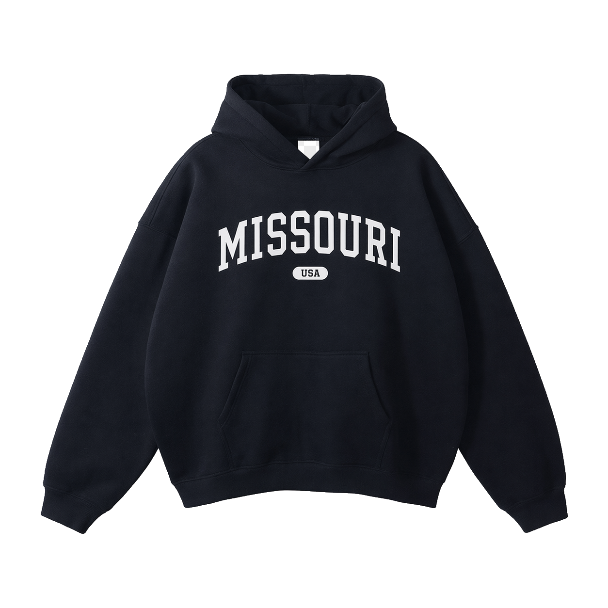 Collection 4 Missouri Oversize Fleeced Hoodie - Black front