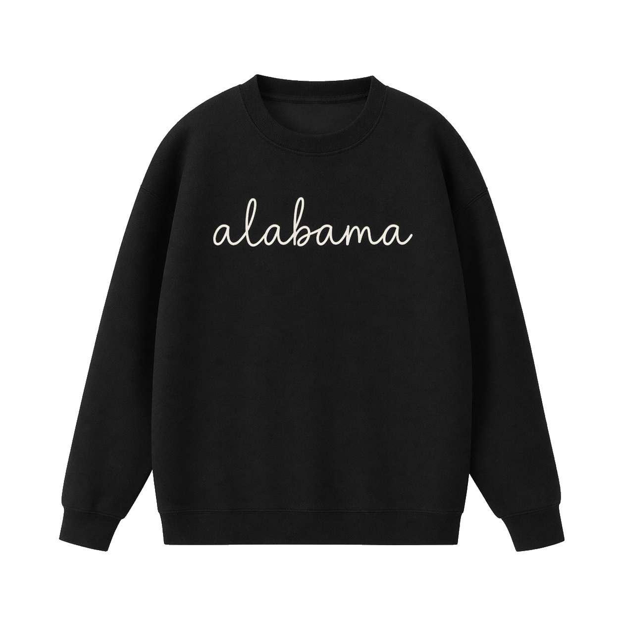 Collection 3 Alabama Essential Heavyweight Crewneck Sweatshirt - Black front