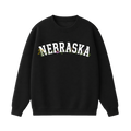 Collection 10 Nebraska Essential Heavyweight Crewneck Sweatshirt - Black front