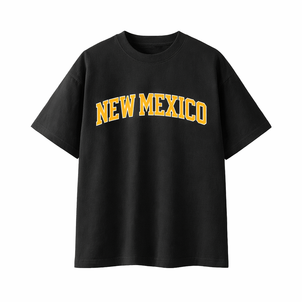 Collection 1 New Mexico Essential Cotton T-Shirt - Black front