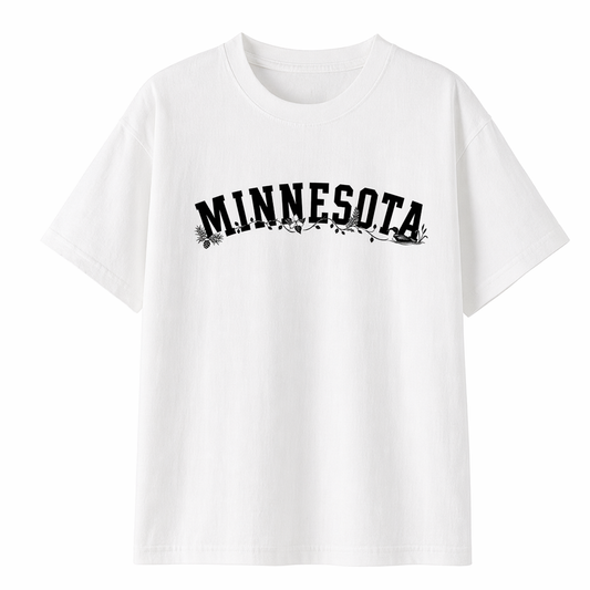 Collection 10 Minnesota Essential Cotton T-Shirt - White front