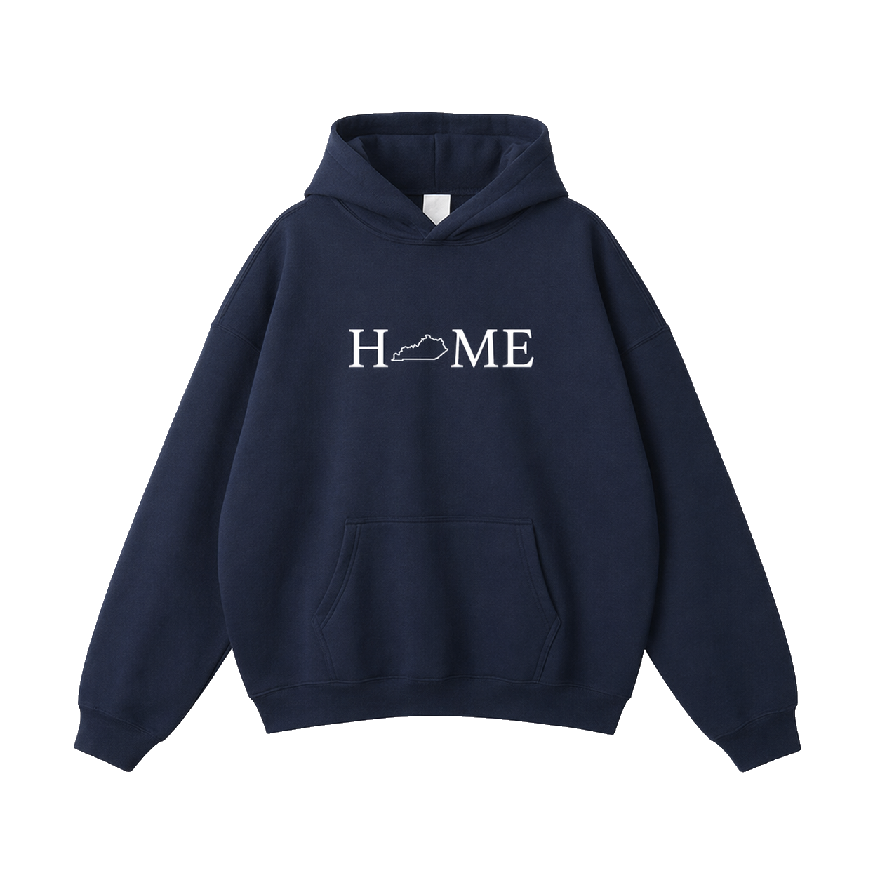Collection 5 Kentucky Oversize Fleeced Hoodie - Navy Blue front