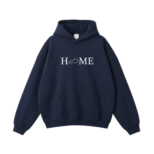 Collection 5 Kentucky Oversize Fleeced Hoodie - Navy Blue front