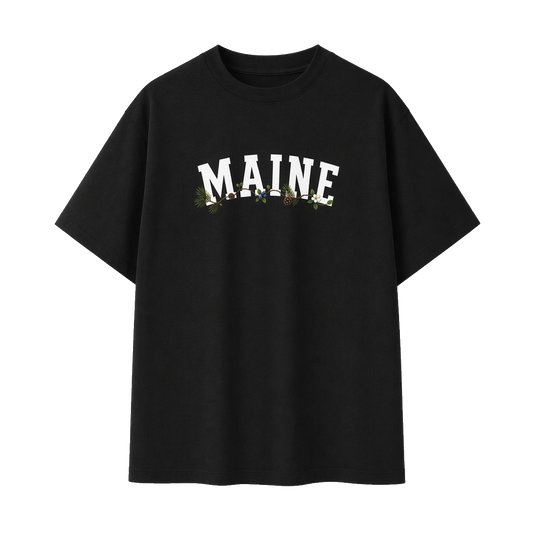 Collection 10 Maine Essential Cotton T-Shirt - Black front