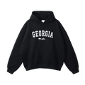 Collection 9 Georgia Oversize Fleeced Hoodie - Black front