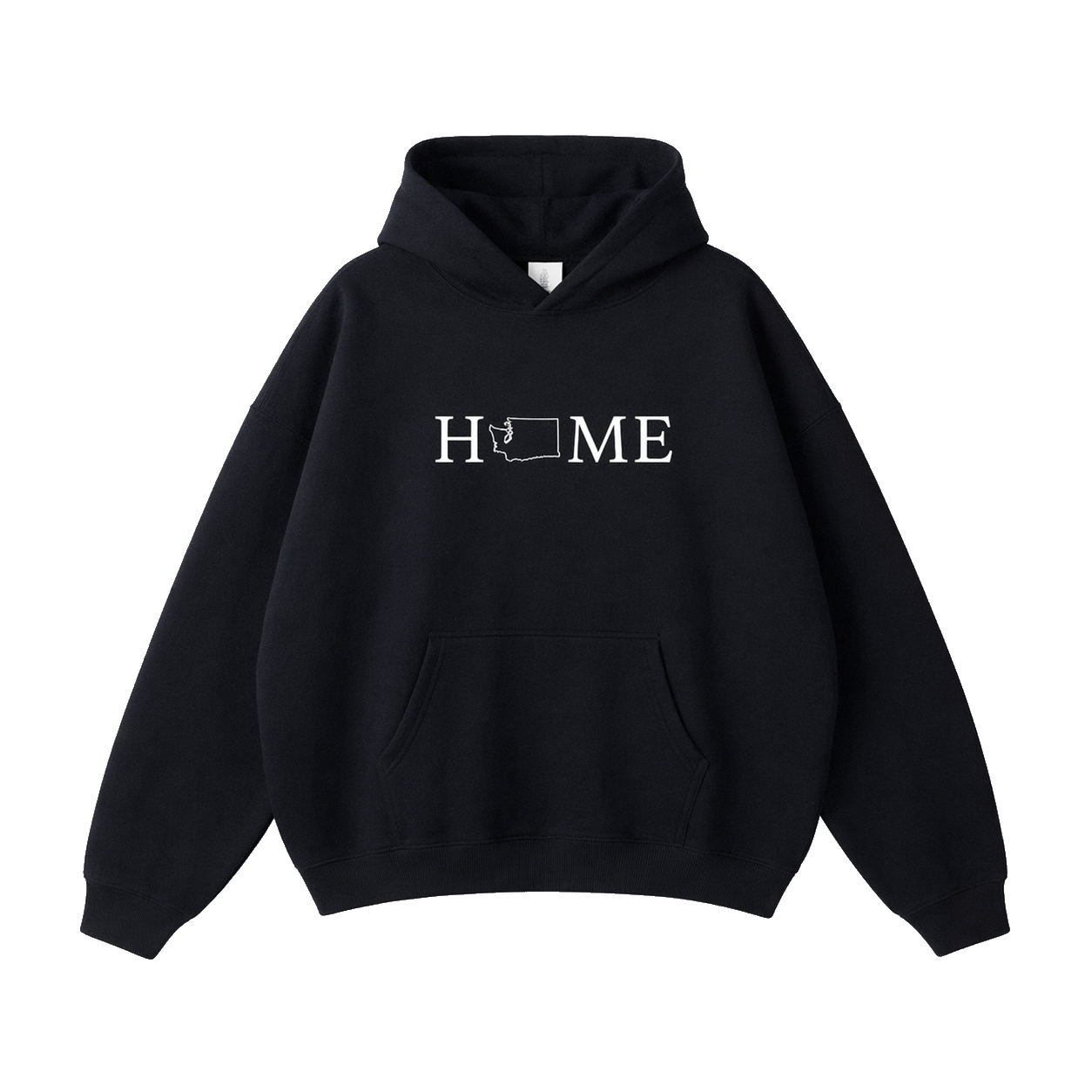 Collection 5 Washington Oversize Fleeced Hoodie - Black front