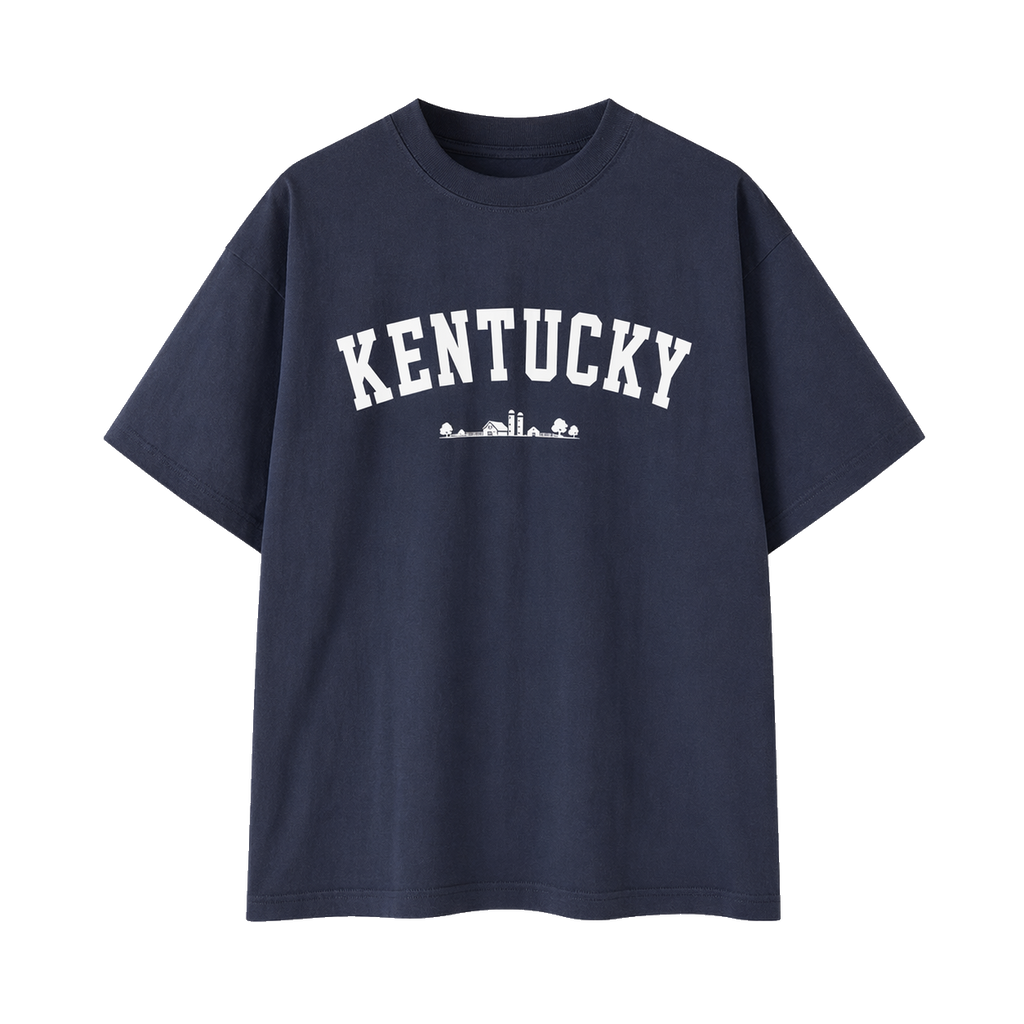 Collection 9 Kentucky Essential Cotton T-Shirt - Navy Blue front