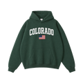 Collection 2 Colorado Oversize Fleeced Hoodie - Eden Green front