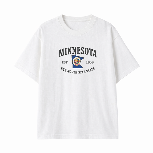 Collection 8 Minnesota Essential Cotton T-Shirt - White front
