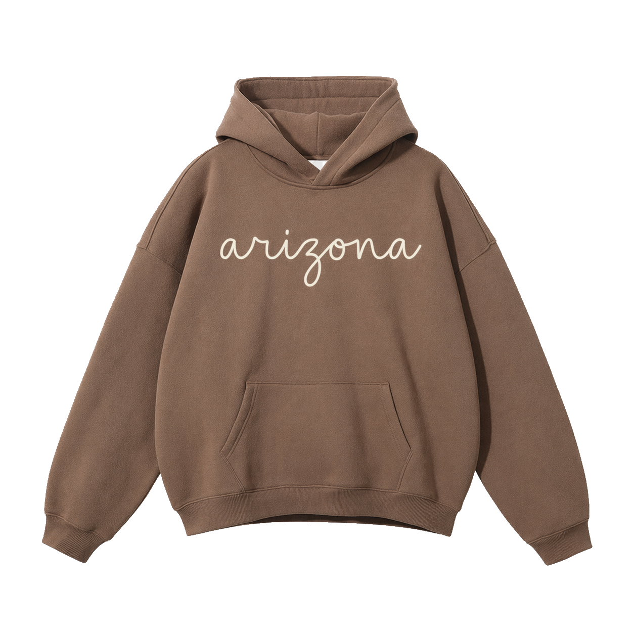 Collection 3 Arizona Oversize Fleeced Hoodie - Brown front