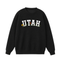 Collection 10 Utah Essential Heavyweight Crewneck Sweatshirt - Black front