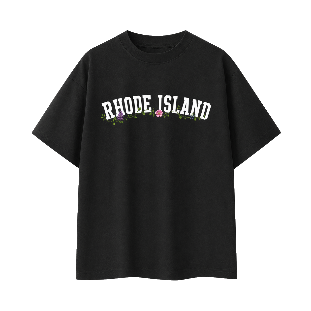 Collection 10 Rhode Island Essential Cotton T-Shirt - Black front