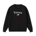 Collection 6 Texas Essential Heavyweight Crewneck Sweatshirt - Black front