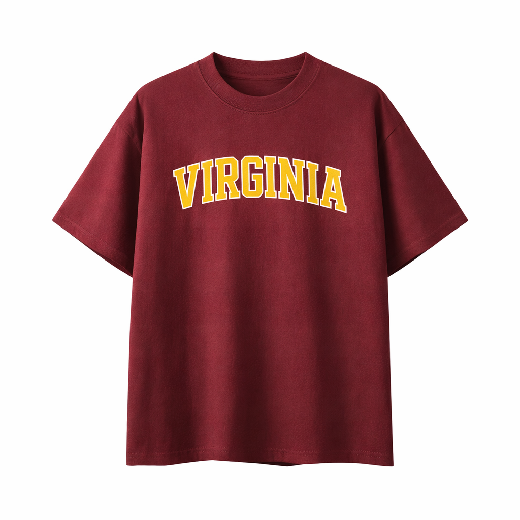 Collection 1 Virginia Essential Cotton T-Shirt - Wine Gray front