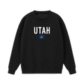 Collection 7 Utah Essential Heavyweight Crewneck Sweatshirt - Black front