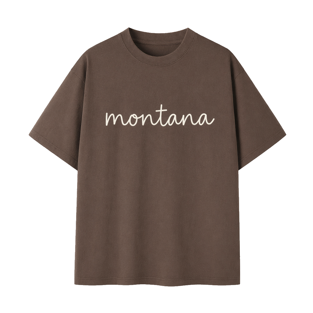 Collection 3 Montana Essential Cotton T-Shirt - Coffee front
