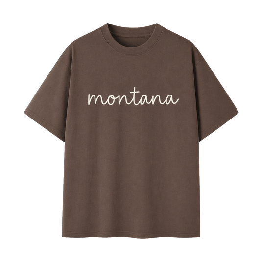 Collection 3 Montana Essential Cotton T-Shirt - Coffee front