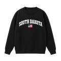 Collection 2 South Dakota Essential Heavyweight Crewneck Sweatshirt - Black front