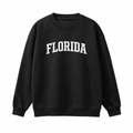 Collection 1 Florida Essential Heavyweight Crewneck Sweatshirt - Black front