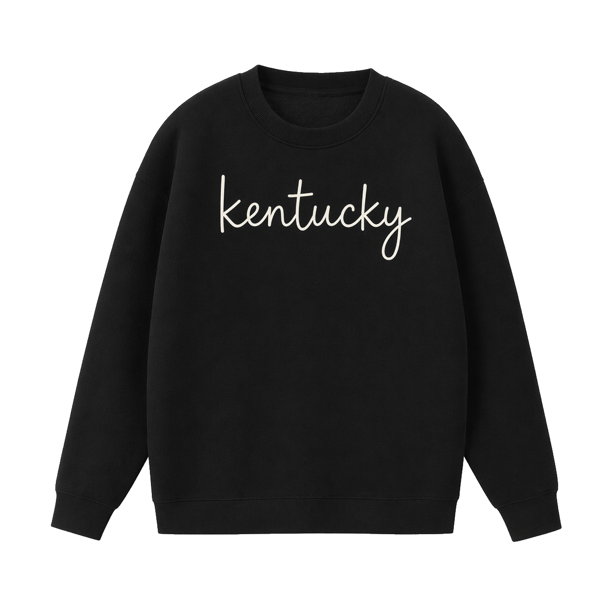 Collection 3 Kentucky Essential Heavyweight Crewneck Sweatshirt - Black front